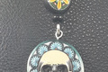 Flower Skull Pendant 005