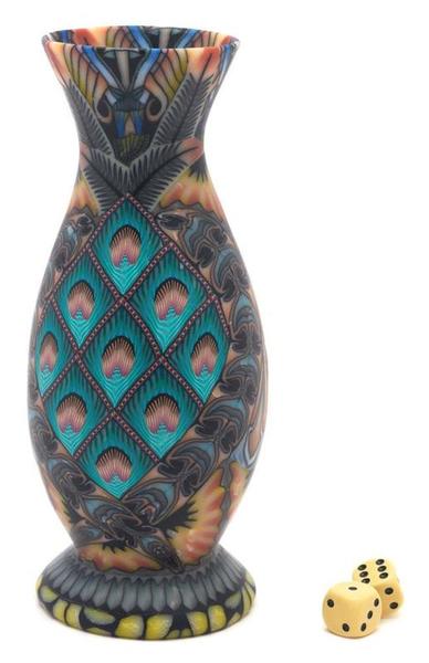 Peacock Vase